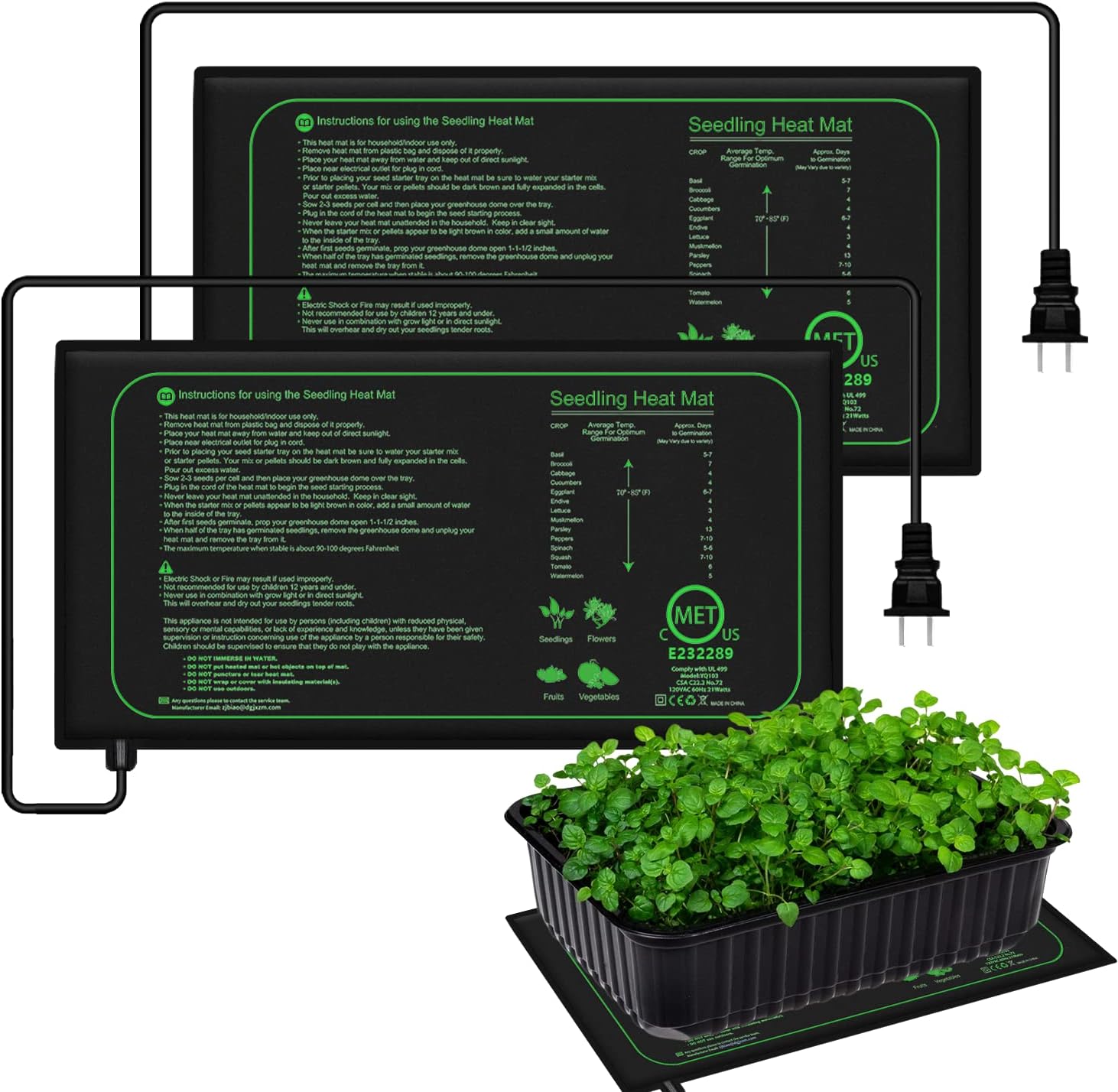 Rooting Gel Clone - Tapete de calor para mudas, 10/25/50cm,