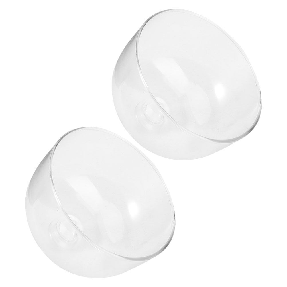 2 Peças de Tampa de Vidro Tran - Plastic Dome Clear avaliação e preço