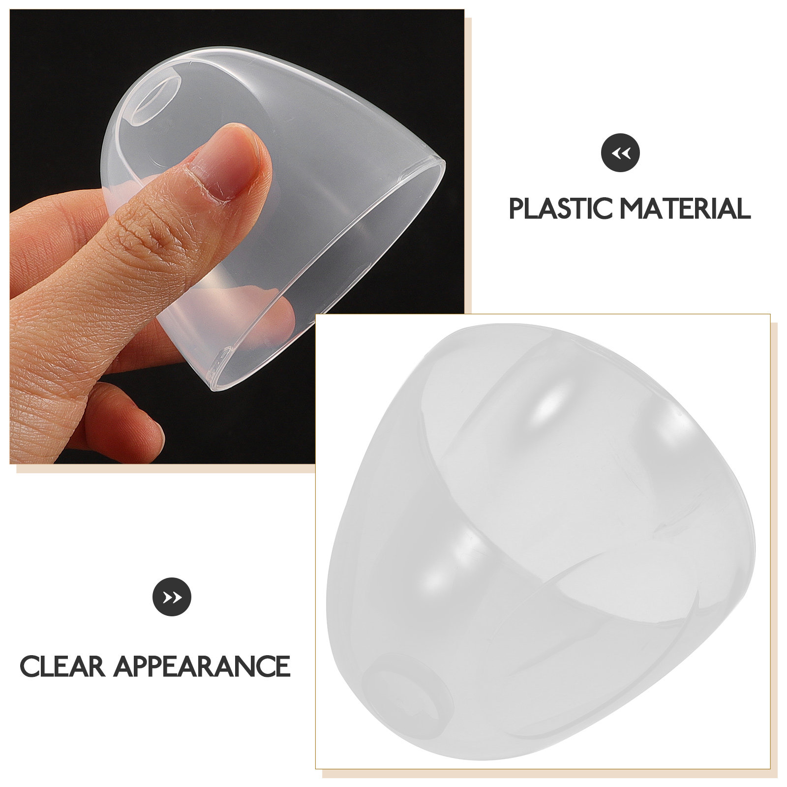 Tampas de Plástico Substituíve - Plastic Dome Clear avaliação e preço